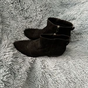 Black suade booties DV 8 brand size 8.5